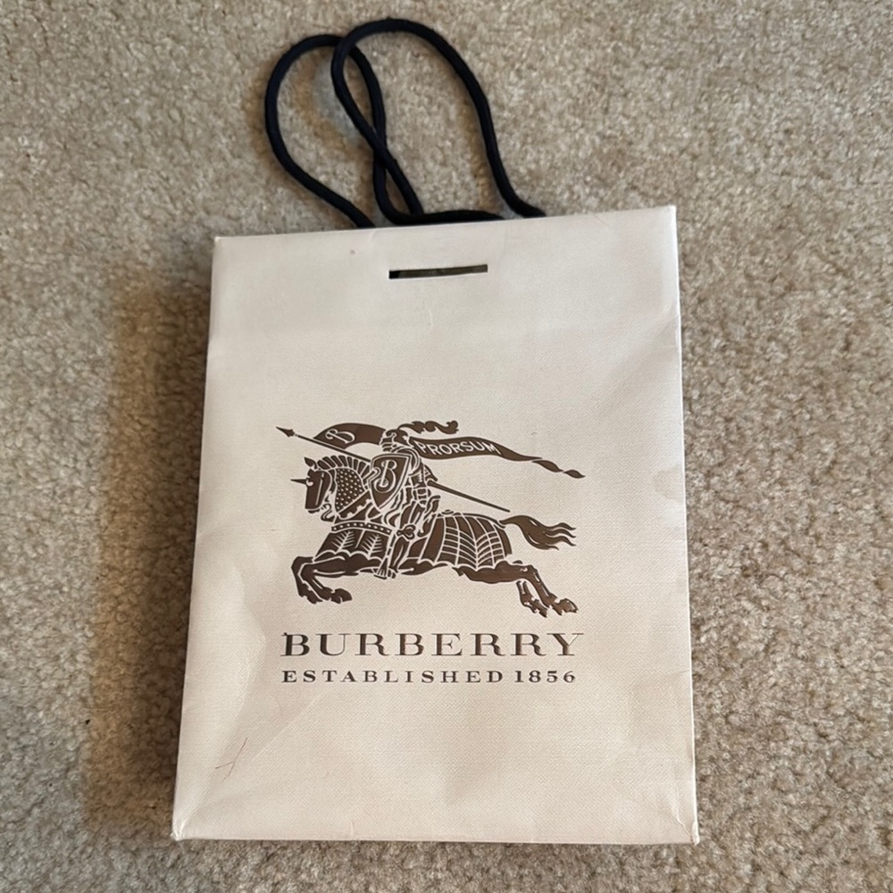 Burberry Cream and Black Luxury Bag